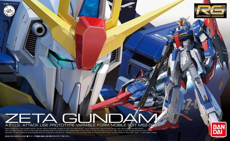 Bandai 10 Zeta Gundam RG 1/144 Model Kit