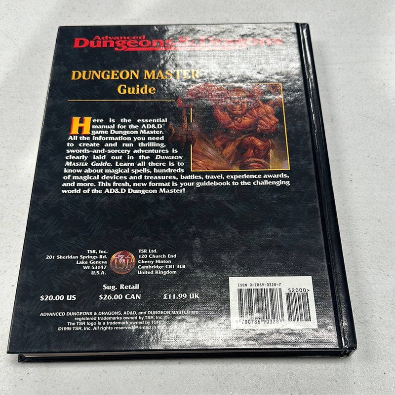 Advanced Dungeons & Dragons 2E: Dungeon Master Guide (Black Cover)