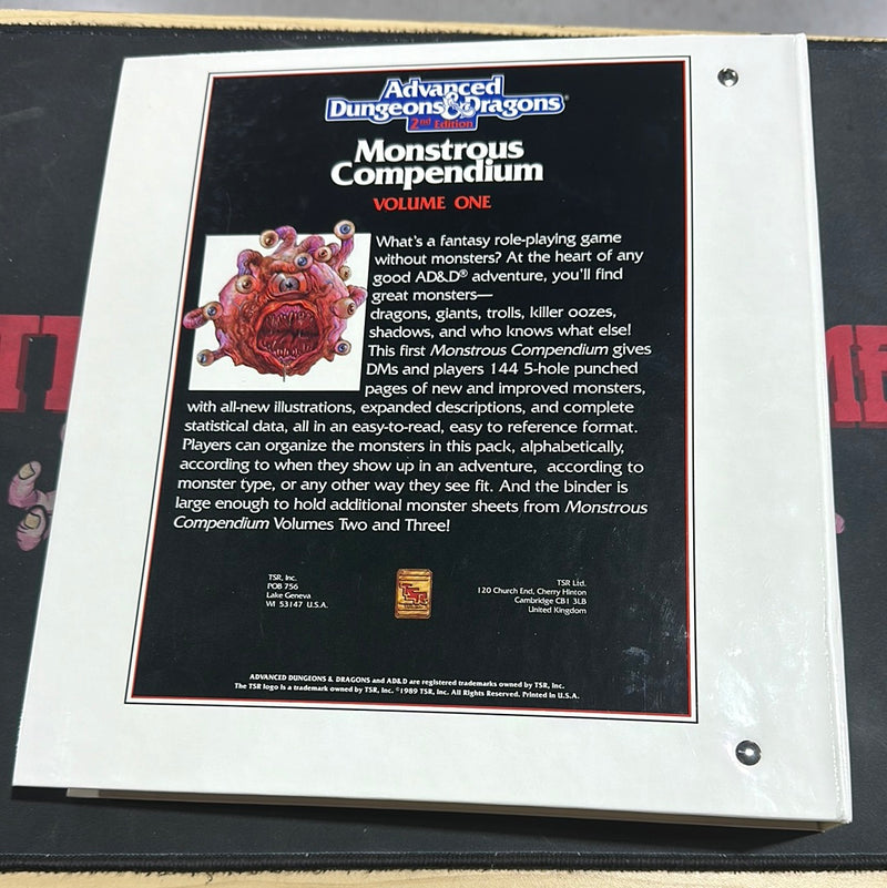 Advanced Dungeons & Dragons 2E: Monstrous Compendium Volume One