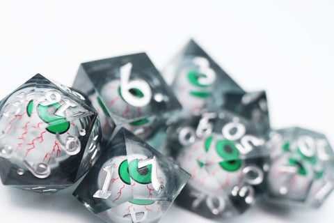 FBG2539 Sharp Edge Moving Eye - Inkshot (Polyhedral Dice Set)