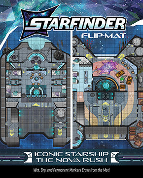 Starfinder Flip-Mat: Iconic Starship—Nova Rush
