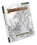 Pathfinder RPG 2E: Player Core Rulebook Remastered Sketch Cover