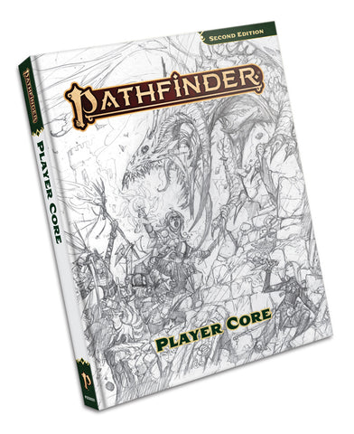 Pathfinder RPG 2E: Player Core Rulebook Remastered Sketch Cover