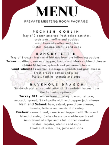 Private Meeting Room Package