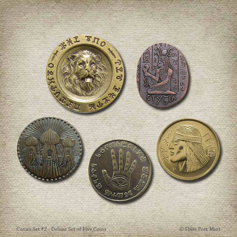 Shire Post Mint - Conan Set #2 Deluxe Set of 5 Coins