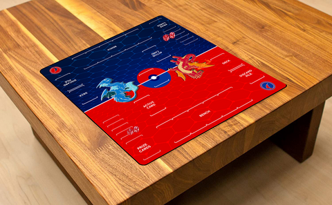 Red vs. Blue Two Player XL Playmat Pokemon Compatible
