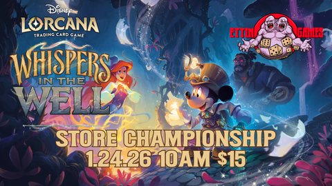 Disney Lorcana - Whispers in the Well Store Championship Ticket