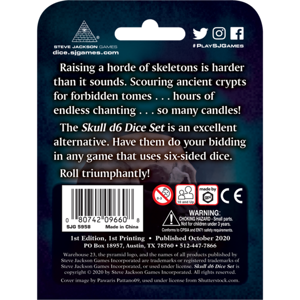 Skull d6 Dice Set