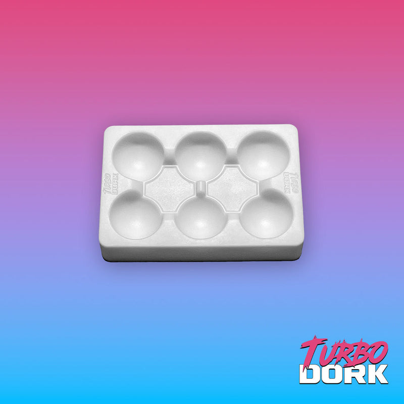 Turbo Dork Small White Silicone Dry Palette