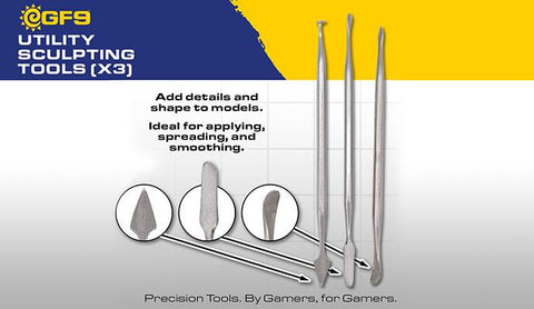 GF9T06 "Utility" Sculpting Tools (x3)