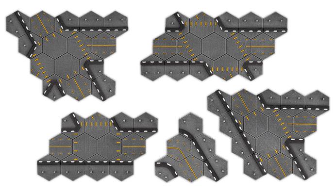 Hextech (Battlefield in a Box): HEXT08 Trinity City - Highway Intersections