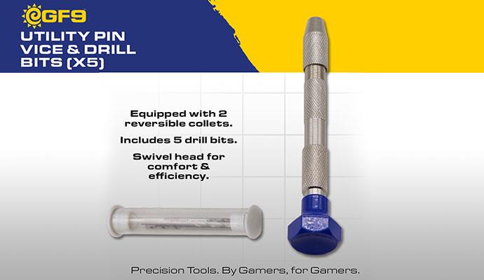 GF9T04 "Utility" Pin Vice & Drill Bits (x3)