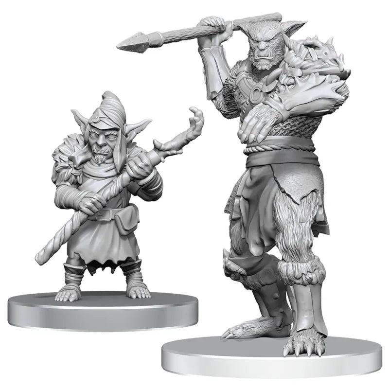 D&D Nolzur's Marvelous Unpainted Minis: W28 Bugbear Stalker & Goblin Hexer