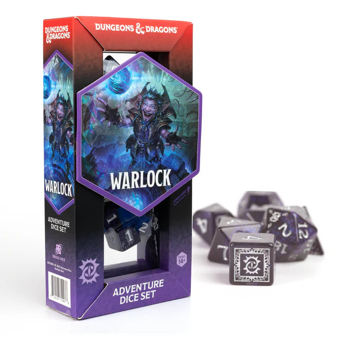 Dungeons & Dragons Adventure Dice Set: Warlock - Purple