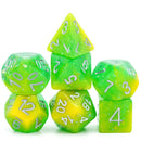 FBG1120 Yellow & Green Seabed Treasure (Polyhedral Dice Set)