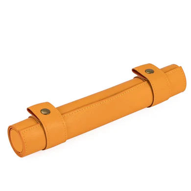 FBG6059 Burnt Yellow Leather Foldable Dice Mat Tray