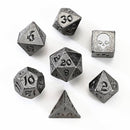 Unseelie Mini Metal Rpg Dice Set - Gunmetal