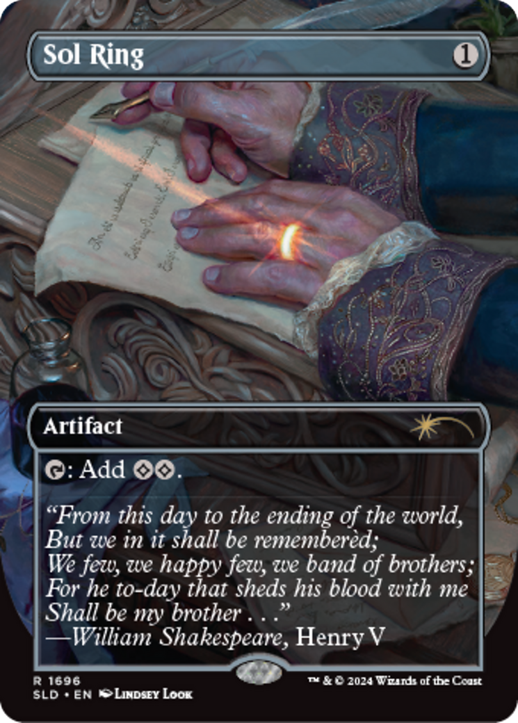sol ring mtg card Magic: the Gathering A single individual card from the Magic Final Fantasy Commander Decks: Sol