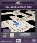 Dry Erase Dungeon Tiles, White - Pack of 5 10" and 16 5" Square Tiles