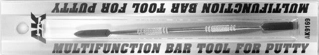 AK Interactive Stainless Steel Bar Tool (Straight Spatula) for Putty