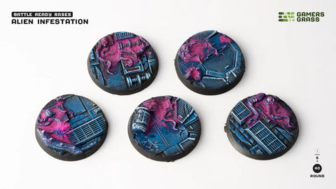 Gamers Grass: Battle Ready Bases - Alien Infestation 40mm