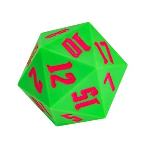 Huge Silicone 55mm D20 - Green w/Red