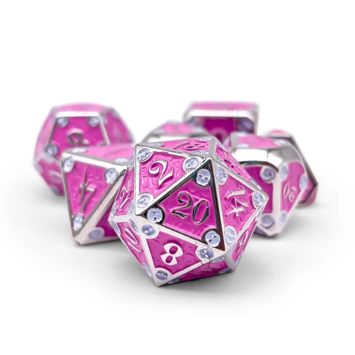 Dungeon Delve - Arcane Trap 7 Piece Rpg Set Alloy Metal Dice