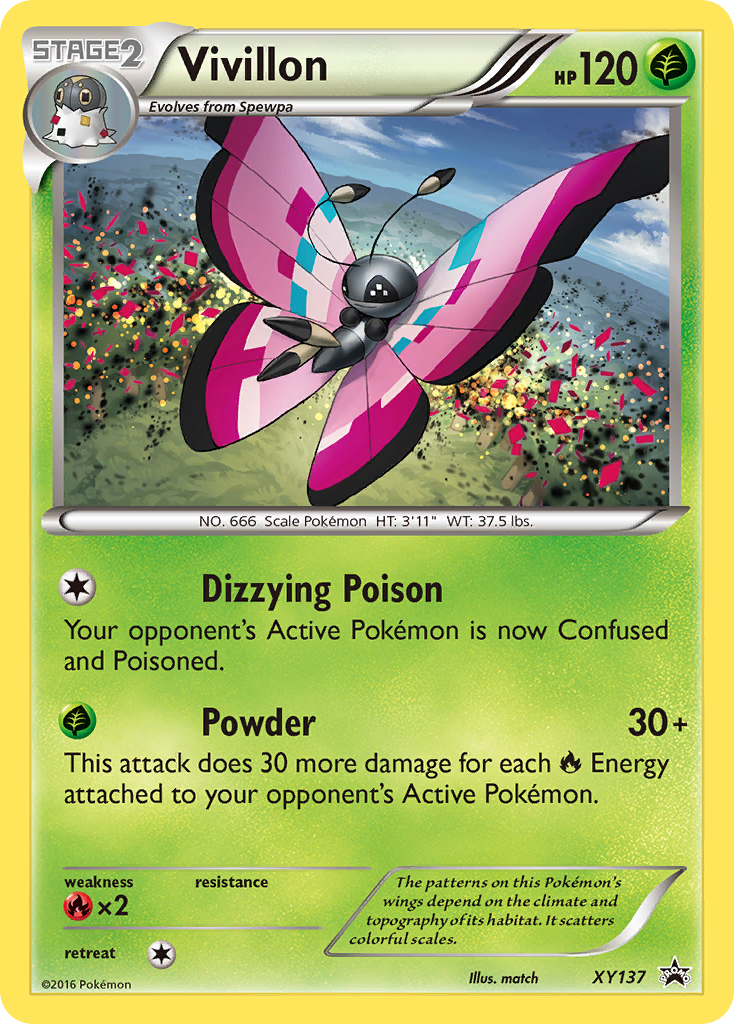 genesect ex pokemon card price Vivillon (XY137) [XY: Black Star Promos]