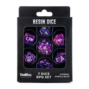 Acrylic Dice : Purple/Blue
