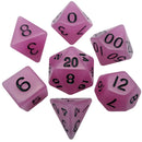 16mm Glow in the Dark Acrylic Dice Set - Purple