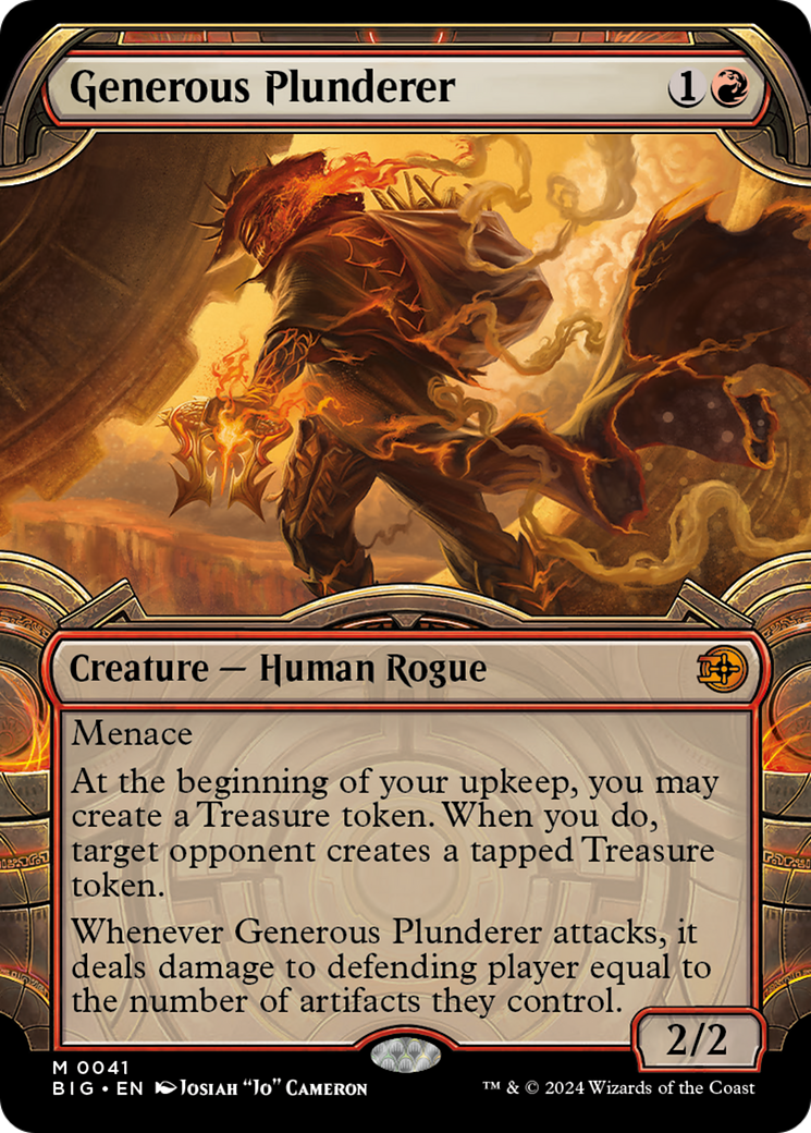 Generous Plunderer (Showcase) [Outlaws of Thunder Junction: The Big Sc