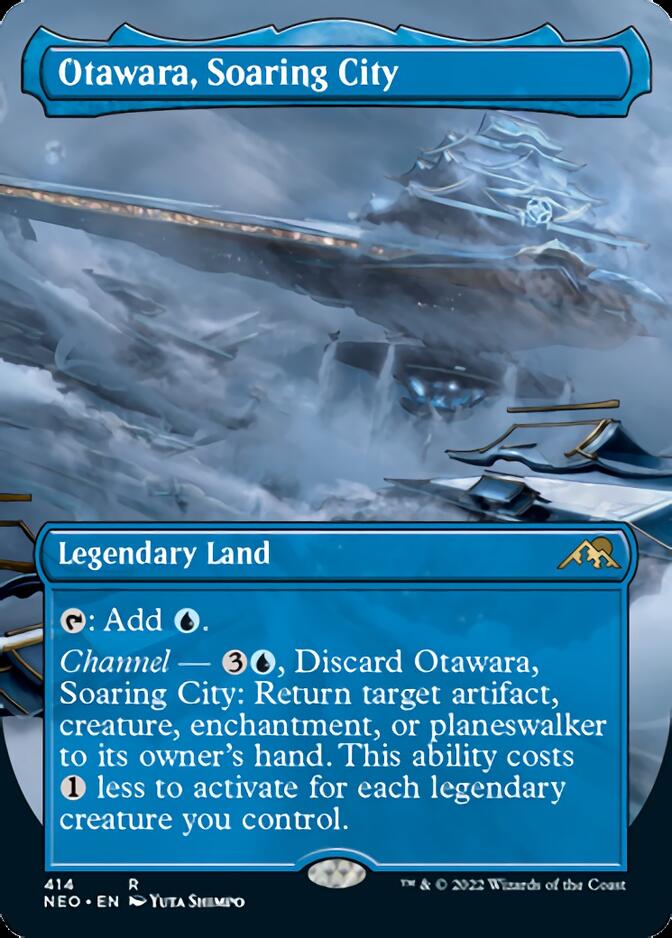 Otawara, Soaring City (Borderless Alternate Art) [Kamigawa: Neon Dynas Otawara, Soaring City (Borderless Alternate Art) [Kamigawa: Neon Dynas