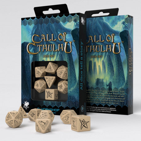 Call of Cthulhu Beige & Black Dice Set