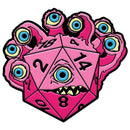 Dieholder / Eye Tyrant Enamel Pin - Pink