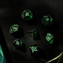 Call of Cthulhu Dice Black & Glow-in-the-Dark Dice Set