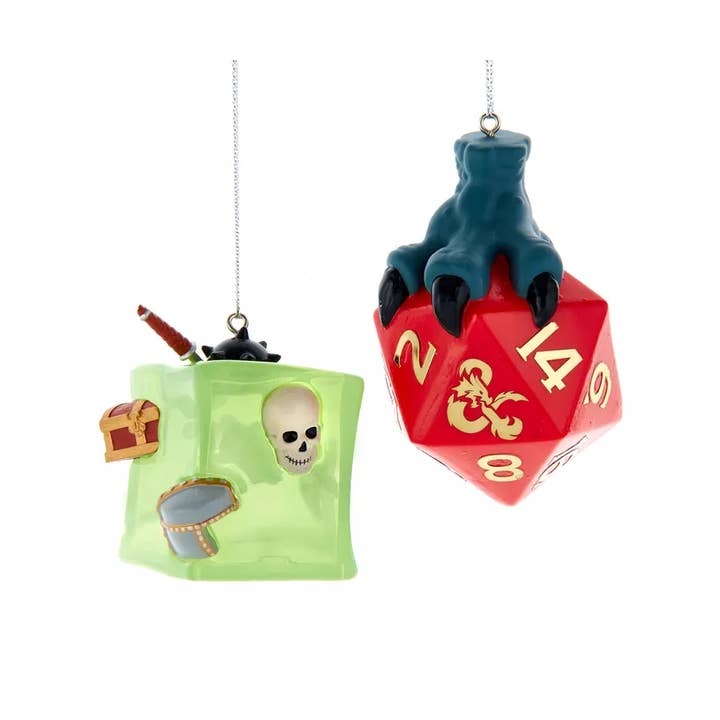 Dungeons & Dragons Dice/Gelatinous Cube Ornament