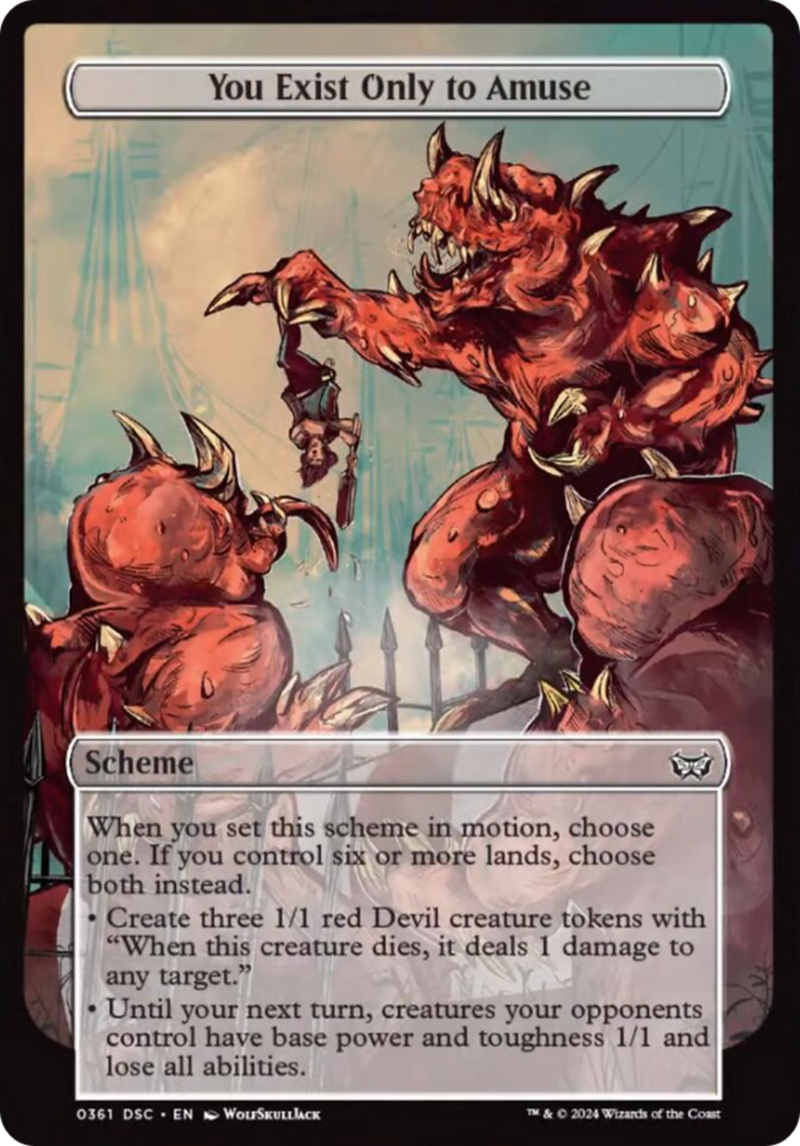 archenemy cards mtg duskmourn Your Nightmares are Delicious (Full Art) [Duskmourn: Archenemy] | MTG  Single main image 0