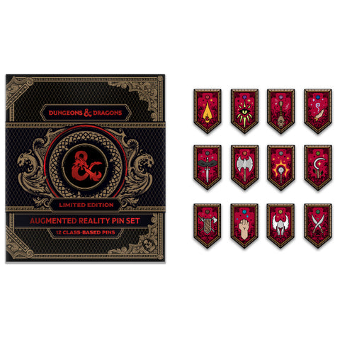 AR Enhanced Collectible: D&D 12 Class Pin Set, Limited Edition