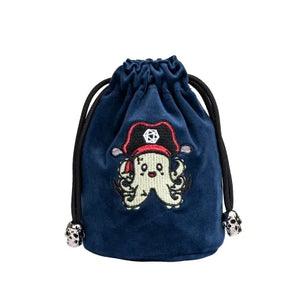 Cute Monster Dice Bags - Blue Pirate Octopus