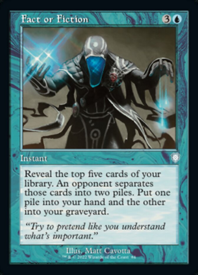 mtg brothers war commander cards Magic: The Gathering The Brothers' Retro-Frame Deck You may put an artifact card from your hand onto the battlefield. Fact or Fiction (Retro) [The
