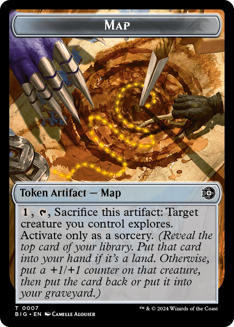 Treasure // Map Double-Sided Token [Outlaws of Thunder Junction Tokens Treasure // Map Double-Sided Token [Outlaws of Thunder Junction Tokens
