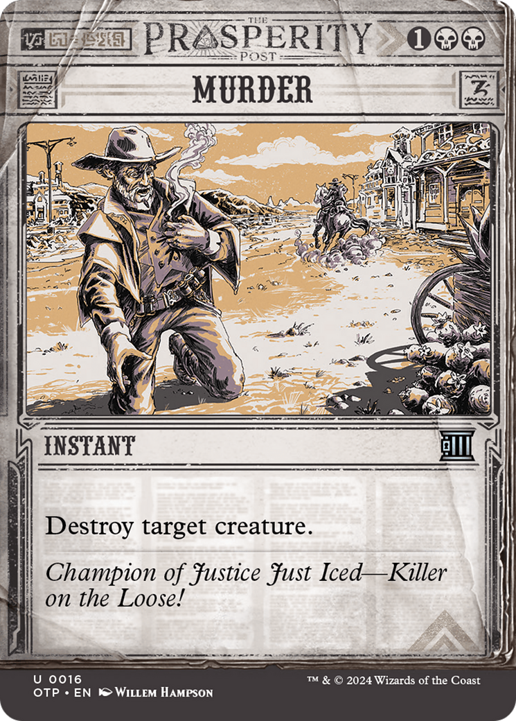 mtg breaking news cards The Gathering - - Vanishing Verse Foil That player discards that card MtG Outlaws of Thunder Junction