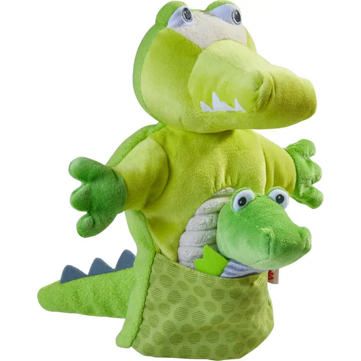 Haba Hand Puppet Croc with Hatchling