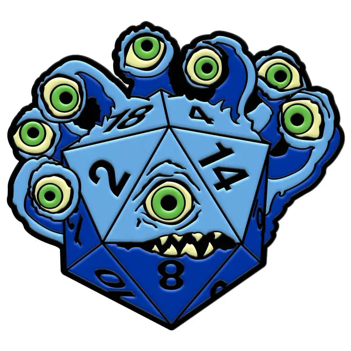 Dieholder / Eye Tyrant Enamel Pin - Blue