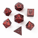 Unseelie Mini Metal Rpg Dice Set - Red