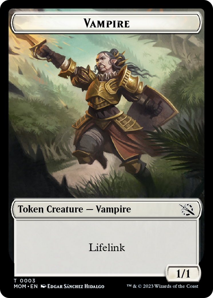 Treasure (20) // Vampire Double-Sided Token [March of the Machine Toke