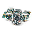 Dungeon Delve - Trickster 7 Piece Rpg Set Alloy Metal Dice