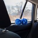 Toy Vault 20-Sided Plush Dice For Car Mirror (Blue)