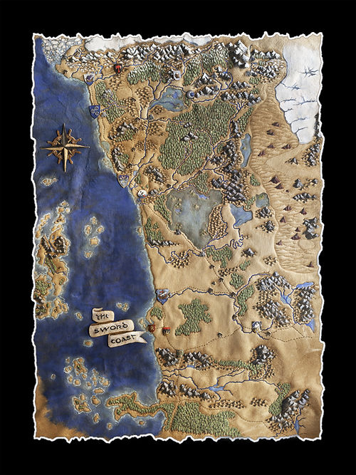 Sword Coast Map - Giclée Reproduction