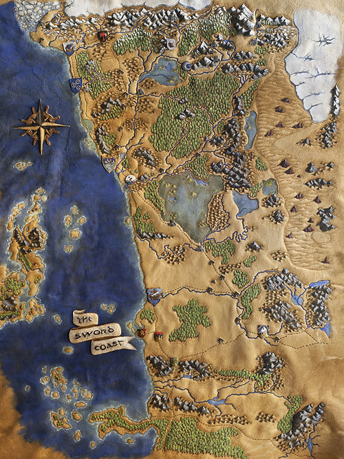 Sword Coast Map - Giclée Reproduction